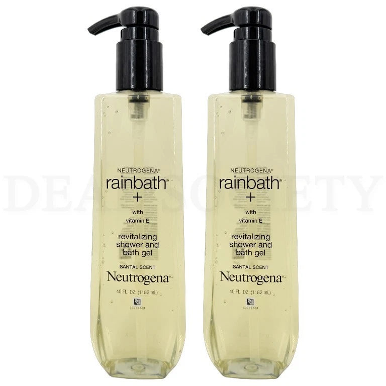 Neutrogena Rainbath Shower & Bath Gel Santal Scent 40oz Lot of 2